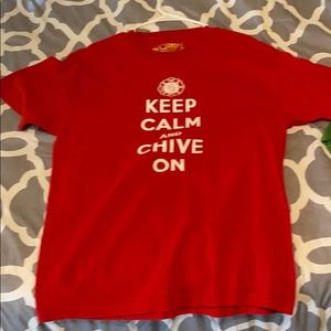 Keep Calm Chive firefighter t shirt